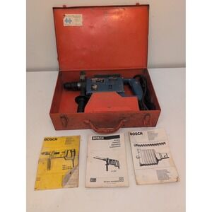 Bosch 11207 TNT Rotary Hammer Drill Tested And Working In Original Metal Case